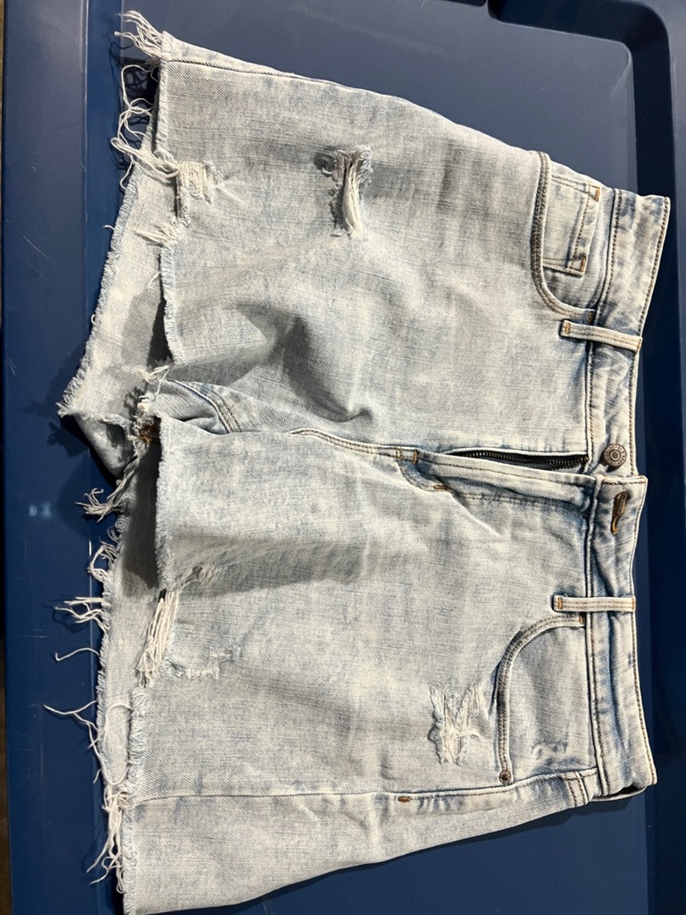 Old Navy Light Wash Distressed Denim Jean Shorts